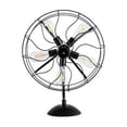thumbnail image 1 of 24 in. Industrial Fan Design Metal Table Lamp, Black, 1 of 1