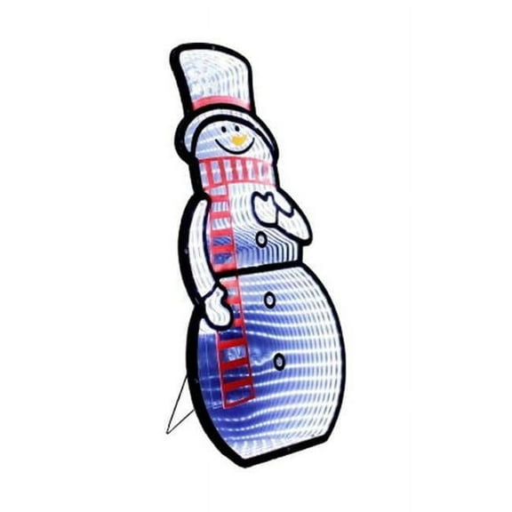 24 in. Infinity Lighted Snowman - Multi Color