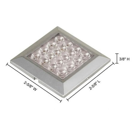 24 in. LED Round 45 deg Surface - Silver