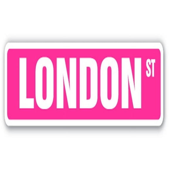 24 in. London Street Childrens Name Room Sign