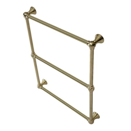 24 in. Maximilien Wall Mount Towel Rack, Brushed Brass