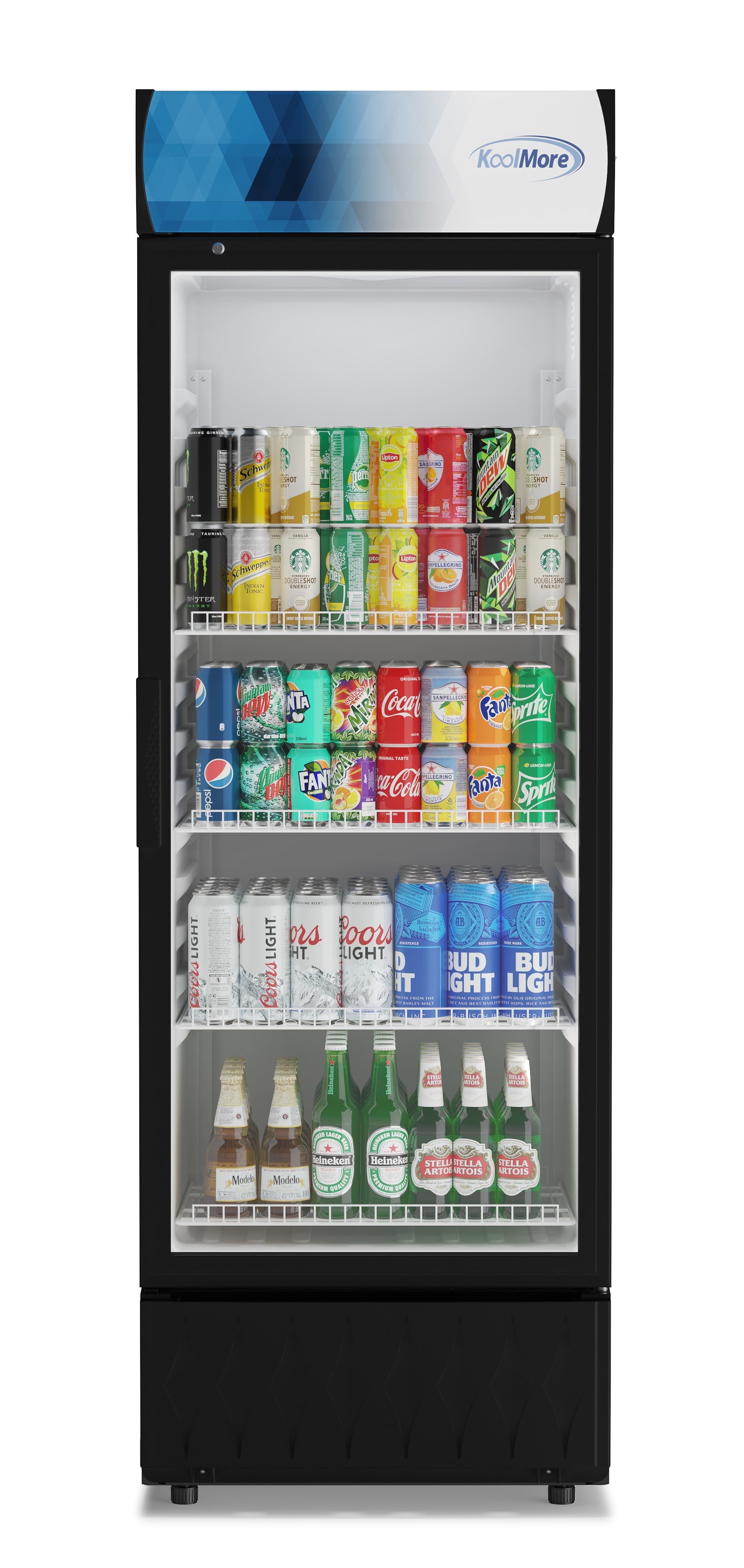 24 in. One-Door Merchandiser Refrigerator - 12 Cu Ft. MDR-1GD-12C.