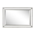 thumbnail image 1 of 24 in. Rectangle Silver Beaded Frame Mirror, 1 of 4