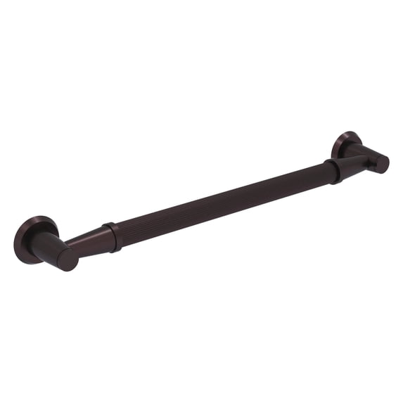 24-in Reeded Grab Bar in Antique Bronze
