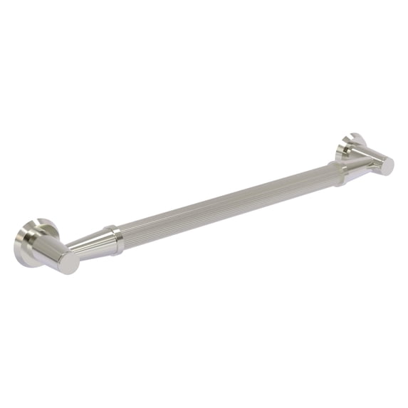 24-in Reeded Grab Bar in Satin Nickel