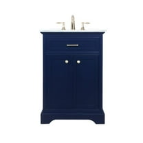 24 in. Single Bathroom Vanity, Blue