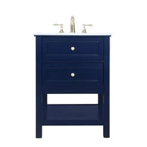 24 in. Single Bathroom Vanity, Blue