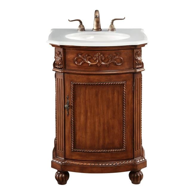 Nalah 24'' Single Bathroom Vanity with Engineered Marble Top