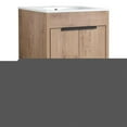 thumbnail image 1 of 24 in. Single Vanity in Natural Wood finish with Solid Surface Resin White Sink, 1 of 11