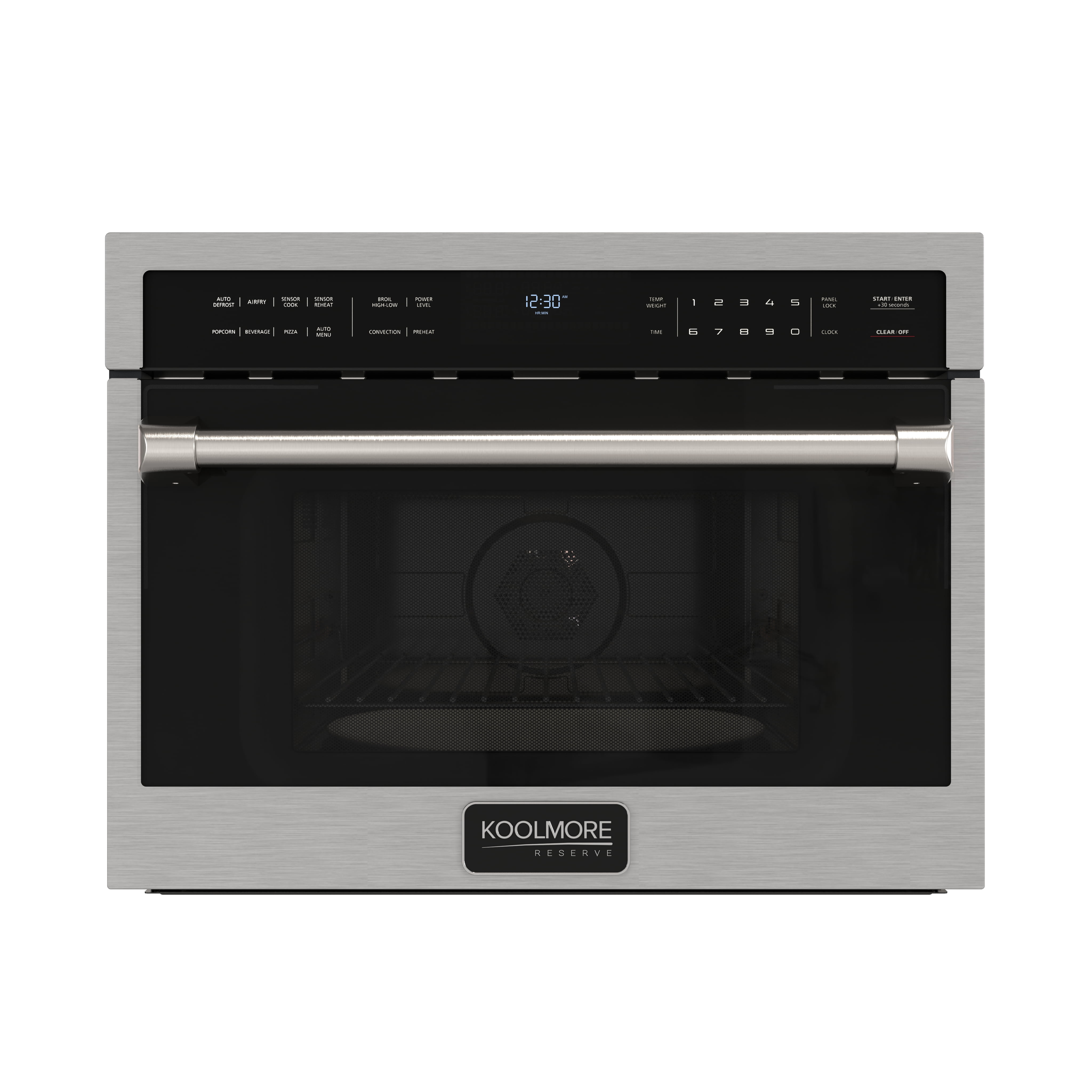 KoolMore Reserve 24 in. Built-In Microwave Convection Oven with Air Fry, 3-in-1 Combo, Sensor Cook, 1.6 cu. ft. in Stainless Steel (KM-CWO24-AFSS)