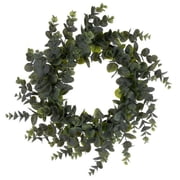 24 in. Spiral Eucalyptus Wreath, Green