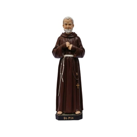 Hi-Line Gifts Saint Padre Pio Outdoor Garden Statue - 24"