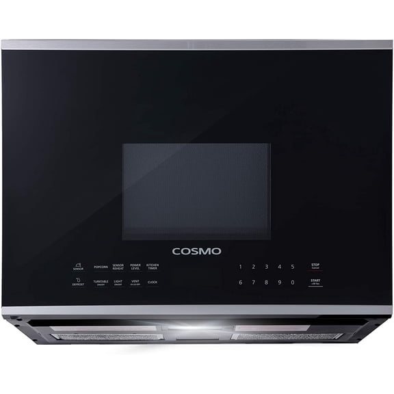 24 in. Stellar Collection 1.34 cu. ft. Over the Range Microwave in Stainless Steel with Vent Fan