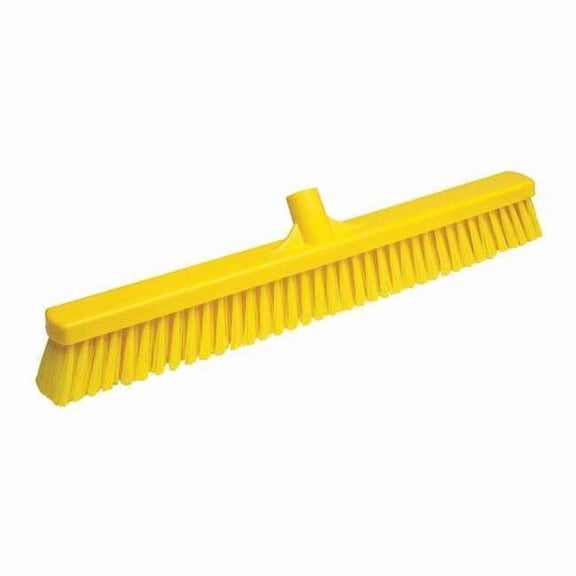24 in Sweep Face Broom Head, Soft, Synthetic, Yellow 31996
