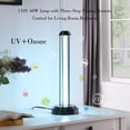 thumbnail image 1 of 24" in UV Sterilized Black Oval Table Lamp, 1 of 5
