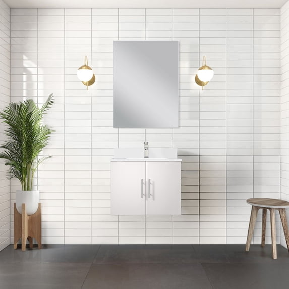 24 in. W Vanity | Scratch-Resistant Quartz Surface | Bathroom Design