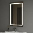 thumbnail image 1 of 24 in. W x 36 in. H Rectangular Frameless LED Light Anti-Fog Wall Mounted Bathroom Vanity Mirror in Silver  DV-1MC0243, 1 of 12