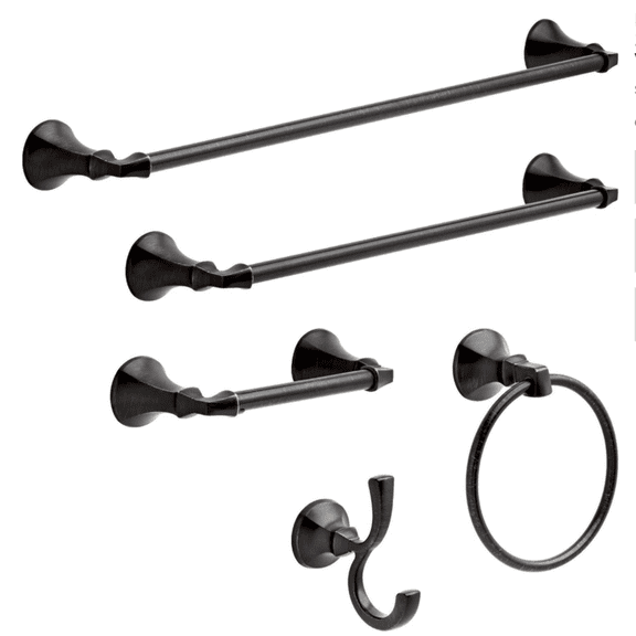 24-in Wall Mount Tow Bath Hardware Accessory in  Bronze