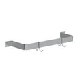 thumbnail image 1 of 24 in. Wall-Mounted Stainless Steel Single-Line Pot Rack, 1 of 6