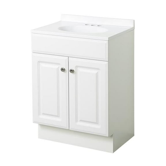24 in. White Vanity Combo