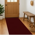 thumbnail image 1 of 24 in. Wide x Cut-to-Length – Non-Slip, All-Weather, Heavy-Duty Utility Runner Rug – Absorbent, Dirt-Trapping, Kid and Pet Safe for Entryways and High-Traffic Areas, Deep Brick Red, 1 of 13
