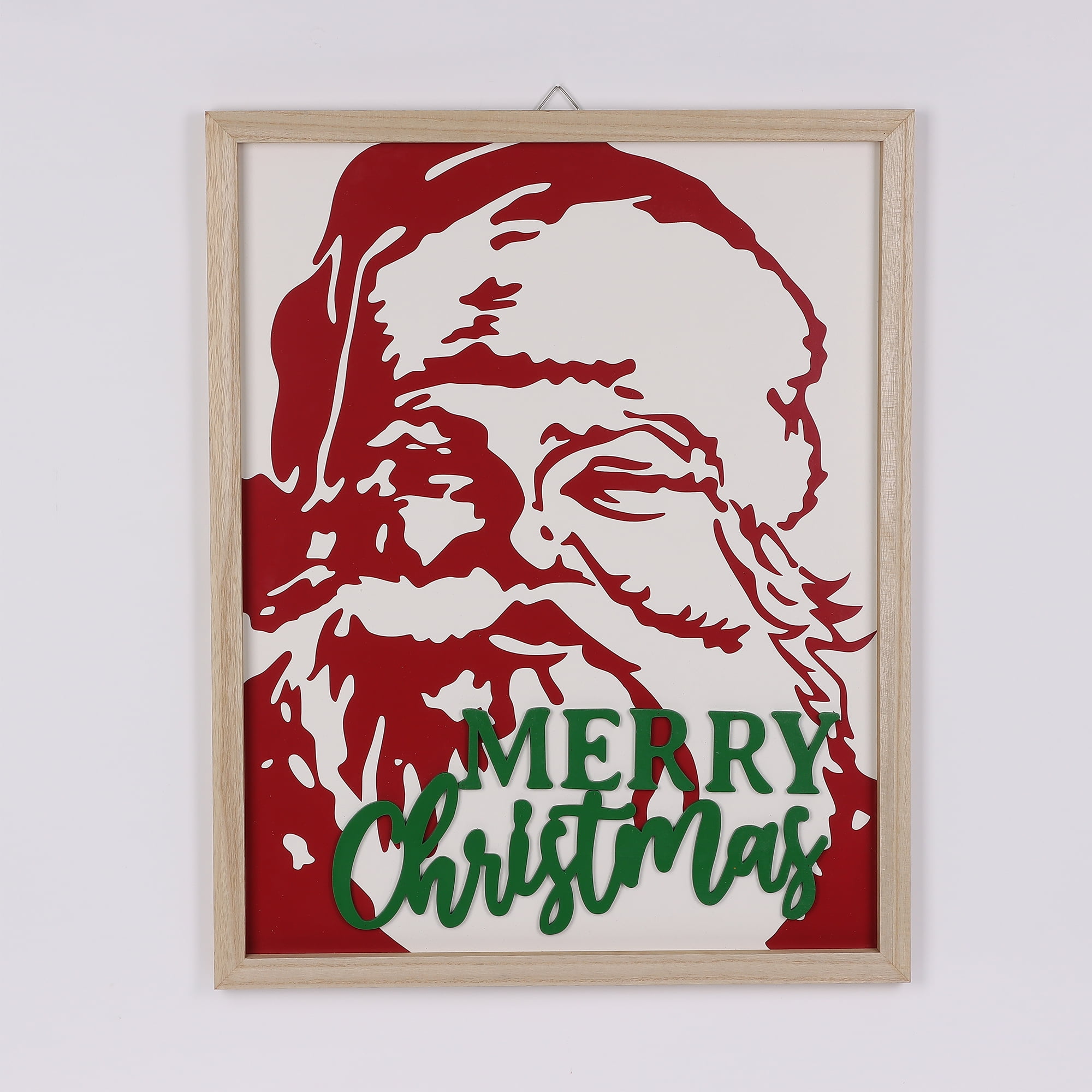 24 in Wood Santa Wall Sign, by Holiday Time