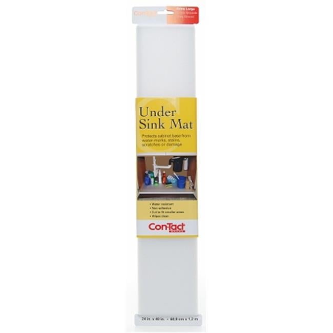 Con-Tact 24" x 48" Clear Non-Adhesive Under Sink Mat