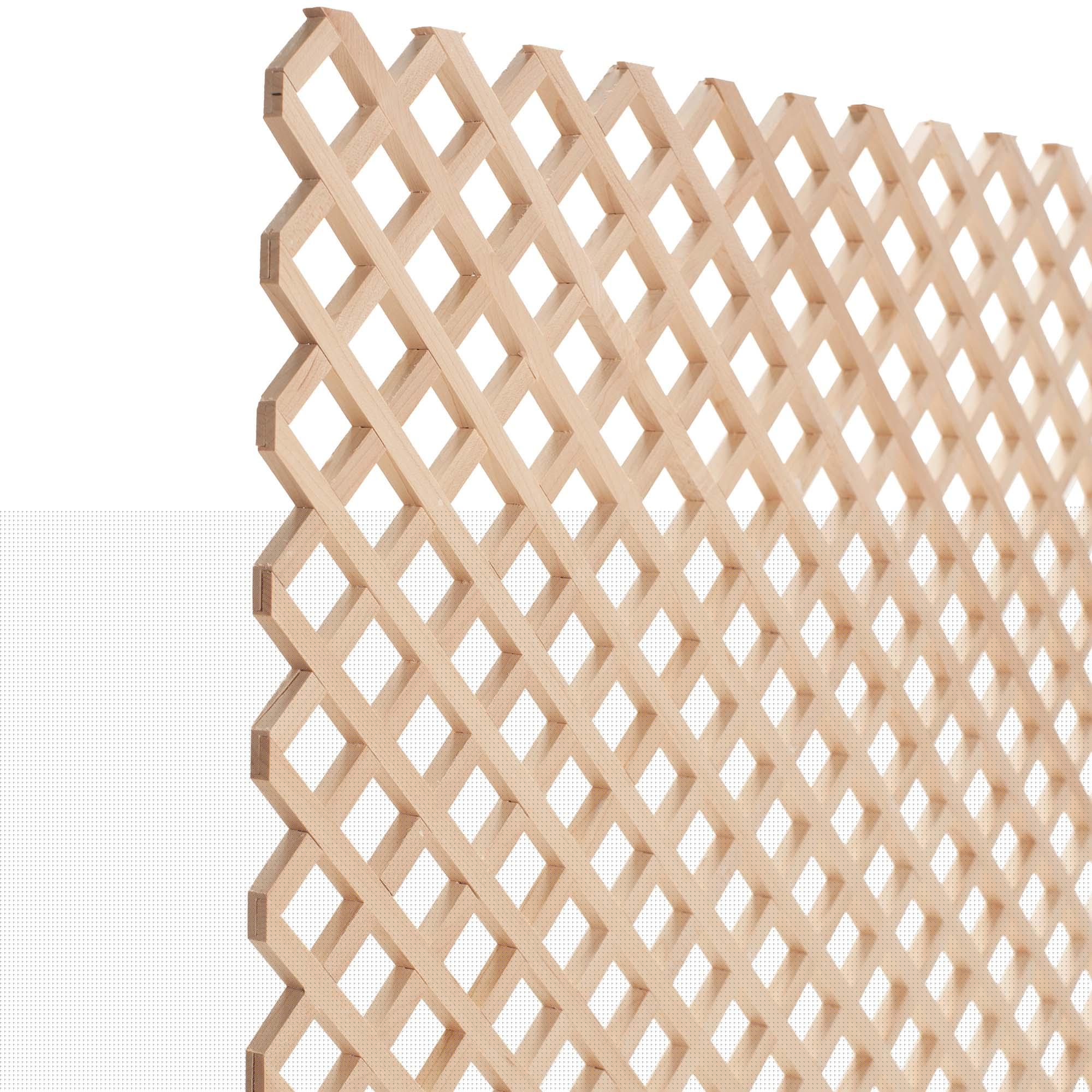 24 in. x 35-3/4 in. x 3/8 in. Unfinished Diagonal Solid North American Hard Maple Lattice Insert Panel