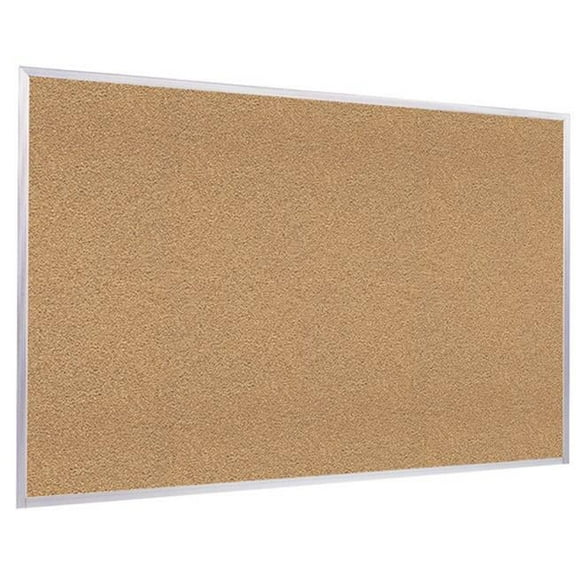 24 in. x 36 in. Aluminum Frame Natural Cork Board
