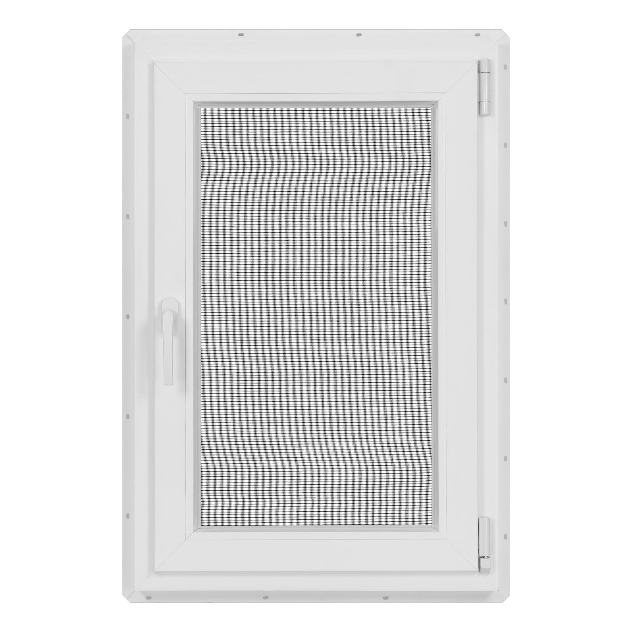 24 in. x 36 in. White Vinyl Double-Pane LowE3 Insulated Tilt & Turn European Window