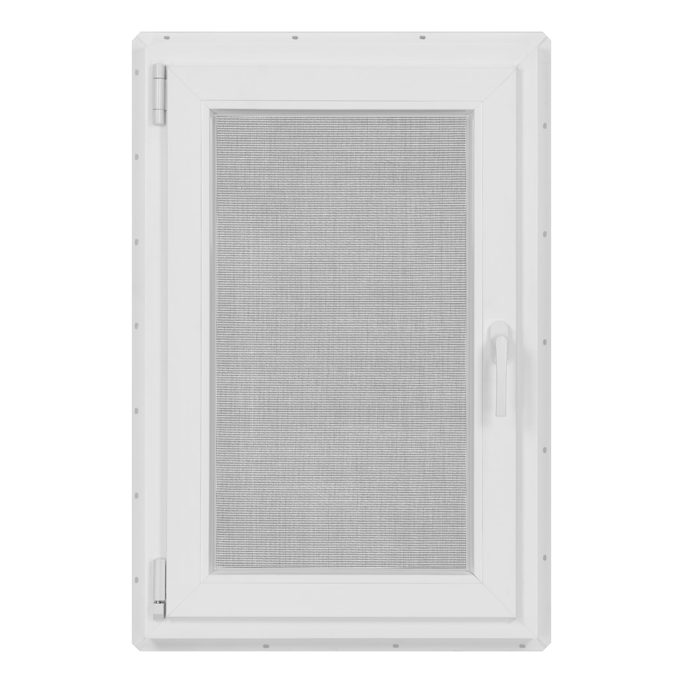 24 in. x 36 in. White Vinyl Double-Pane LowE3 Insulated Tilt & Turn European Window