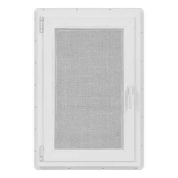 24 in. x 36 in. White Vinyl Double-Pane LowE3 Insulated Tilt & Turn European Window