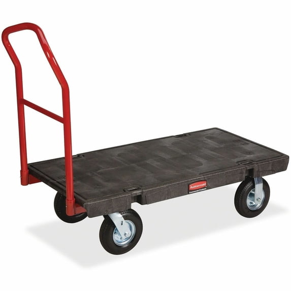 24 in. x 48 in. 2000 lbs. Capacity Heavy-Duty Platform Truck Cart - Black
