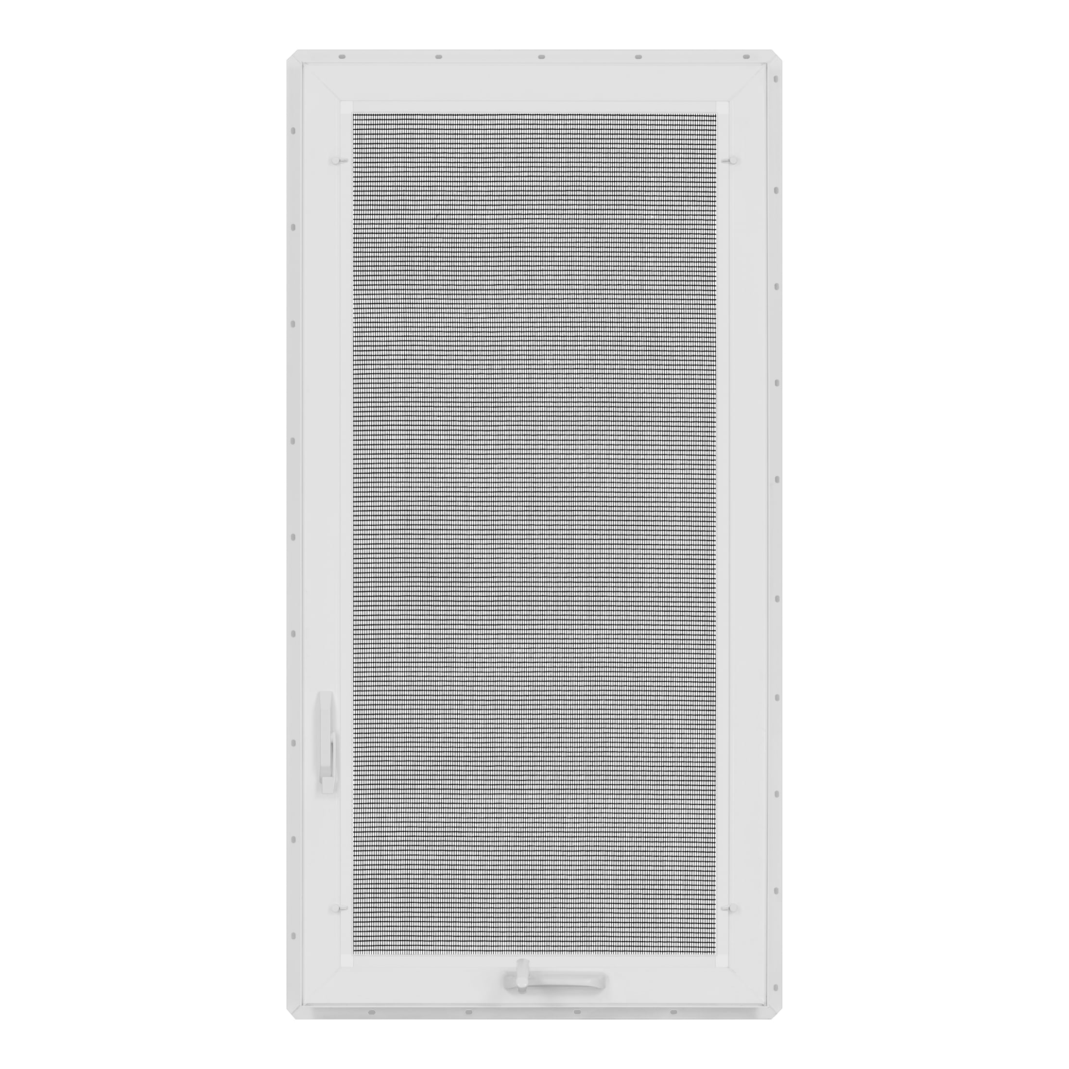 24 in. x 48 in. White Vinyl Double-Pane Insulated Right-Hand Casement Window with Screen