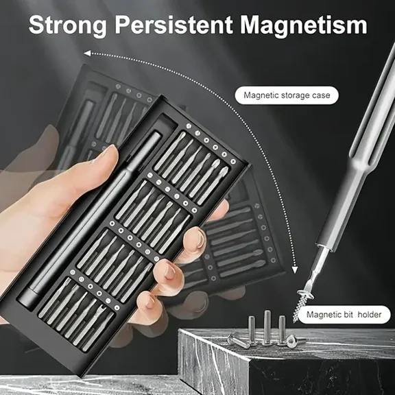 24-in1 Precision Set Mobile Phone Repair Disassembly Tools Multifunctional Screwdriver Combination Set Household Screwdriver Special-shaped Bits Computer And Mobile Phone Disassembly And Repair Preci