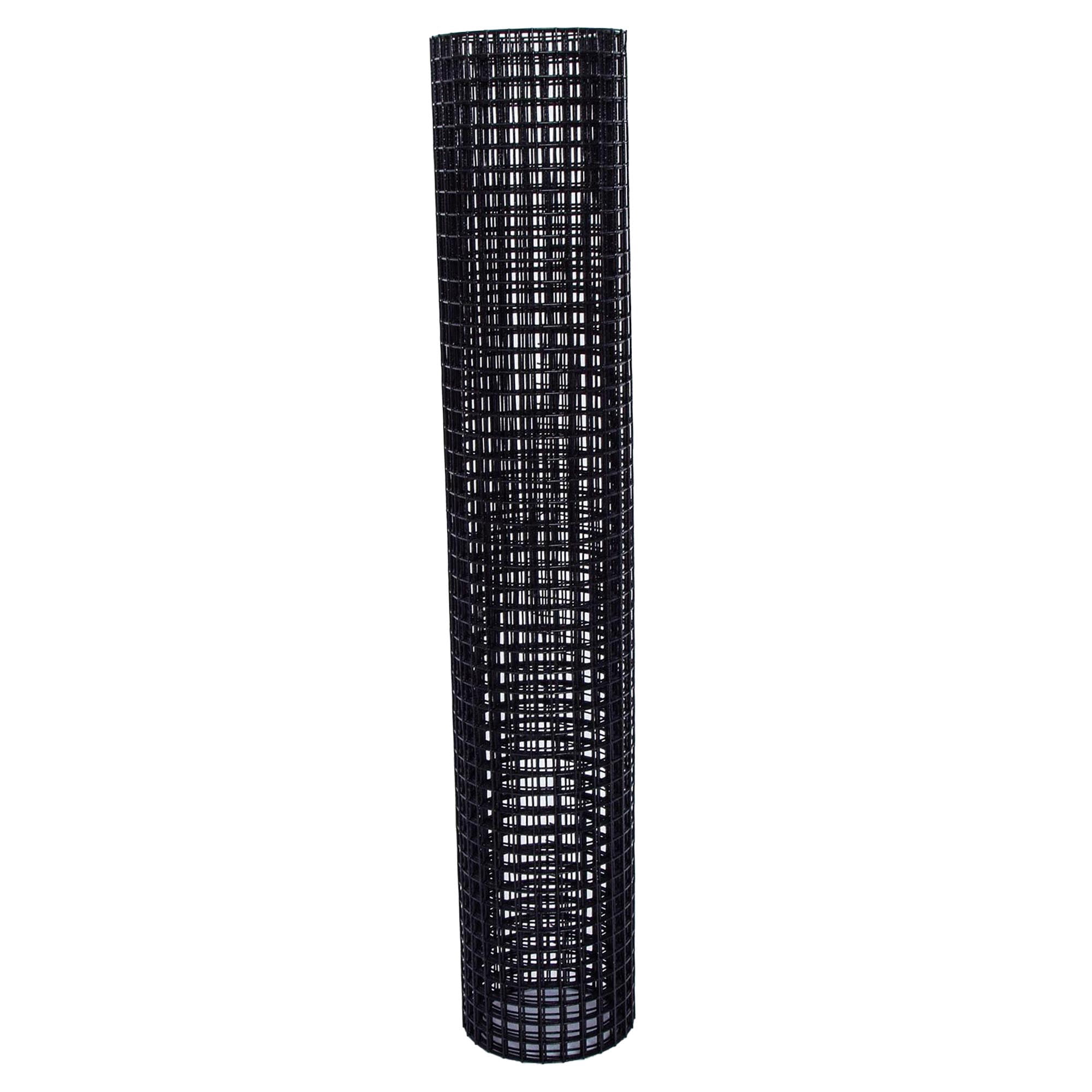 24 inch×100 ft Black Vinyl Coated Hardware Cloth, 21 Gauge 1/4 inch Black PVC Hardware Cloth, Black Welded Wire Fence Supports Poultry-Netting Cage-Home Improvement and Chicken Coop