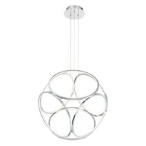 24 inch 240W 6 Led Small Pendant-Chrome Finish Bailey Street Home 79-Bel-4186851