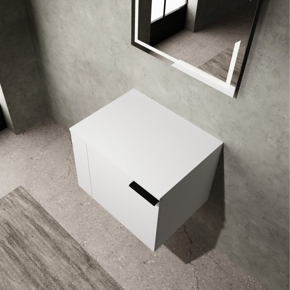 24-inch American Design Engineered Wood Bathroom Cabinet without Sink for Bathroom Use, White