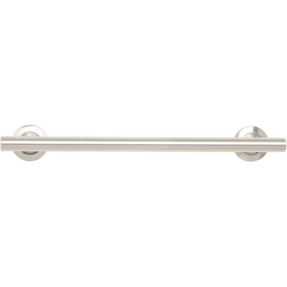 24-inch Coronado Designer Straight Bathroom Shower Grab Bar, Satin Stainless Steel, Brushed Nickel