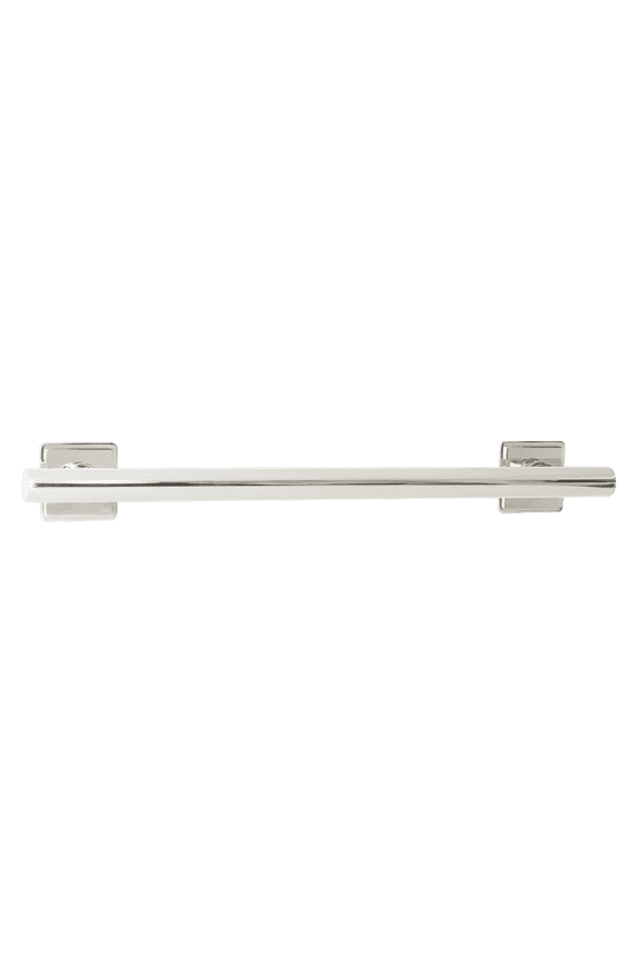 24-inch Coronado Designer Straight Bathroom Shower Grab Bar with Decorative Square Flanges, Satin