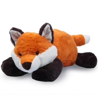 24 4.2lbs Fox Weighted Stuffed Animals,Cute Cuddle Plushie Toy Weighted  Fox Plush Throw Pillow for Children Kids Adults(Fox)