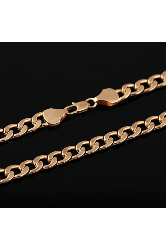 24 inch Gold Chain Necklace, 70MM Fashion Jewelry, Chunky Necklace for Men, Cool Necklace Chain for Men