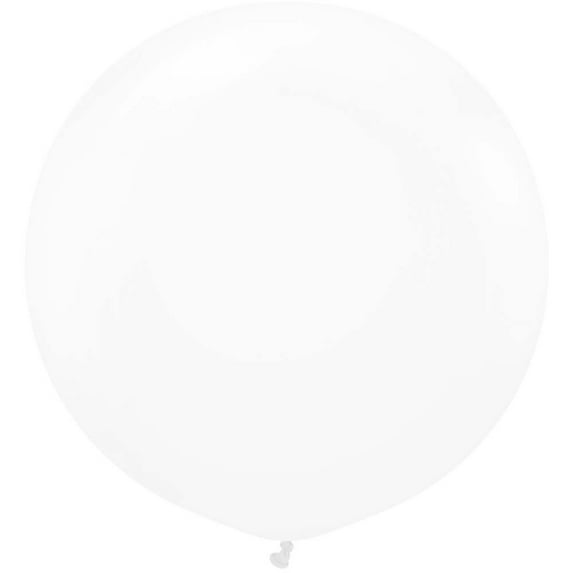 24 inch Kalisan Crystal Clear Transparent Latex Balloons (2 Pack) - Party Supplies Decorations