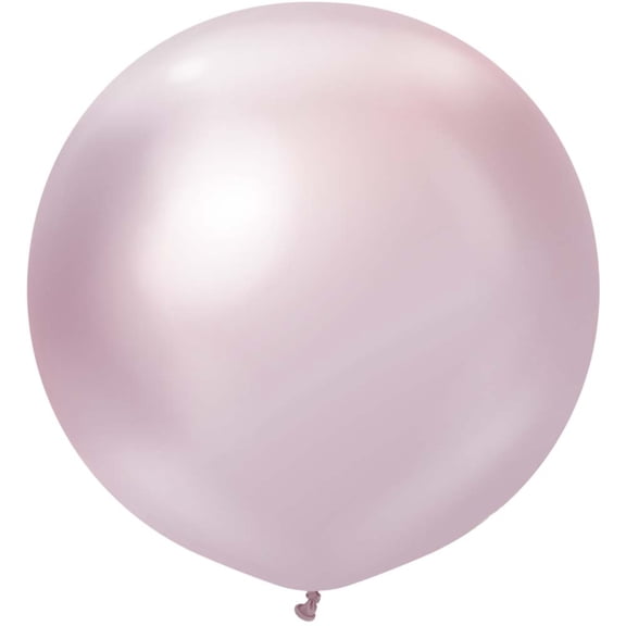 24 inch Kalisan Mirror Pink Gold Latex Balloons (2 Pack) - Party Supplies Decorations