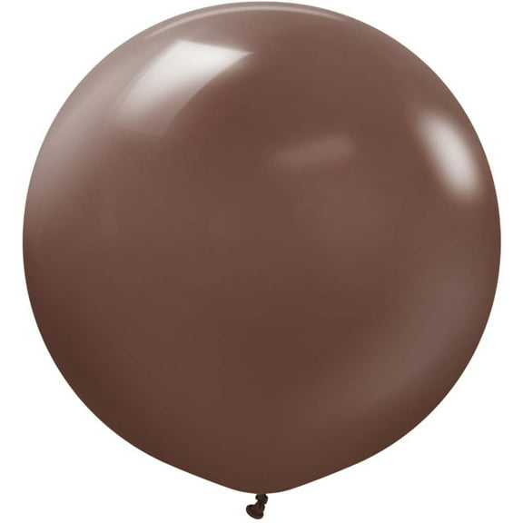 24 inch Kalisan Standard Chocolate Brown Latex Balloons (2 Pack) - Party Supplies Decorations