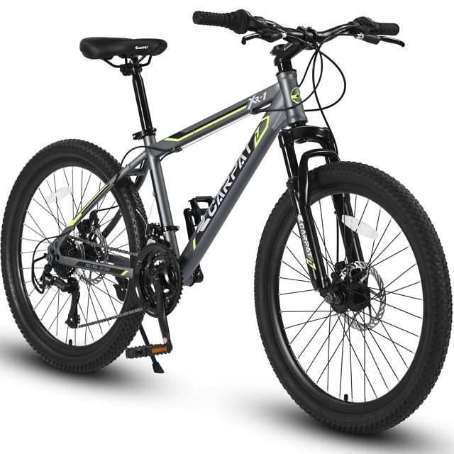 24 inch Kids Bike for Boys Girls, Kids Mountain Bike with Disc Brakes