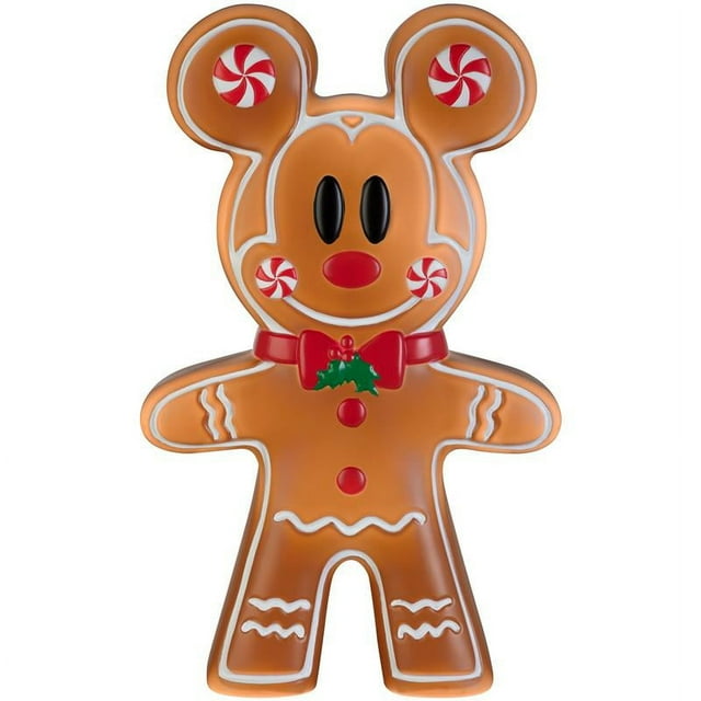 24 inch LED Lighted Gingerbread Mickey Mouse Blow Mold Outdoor