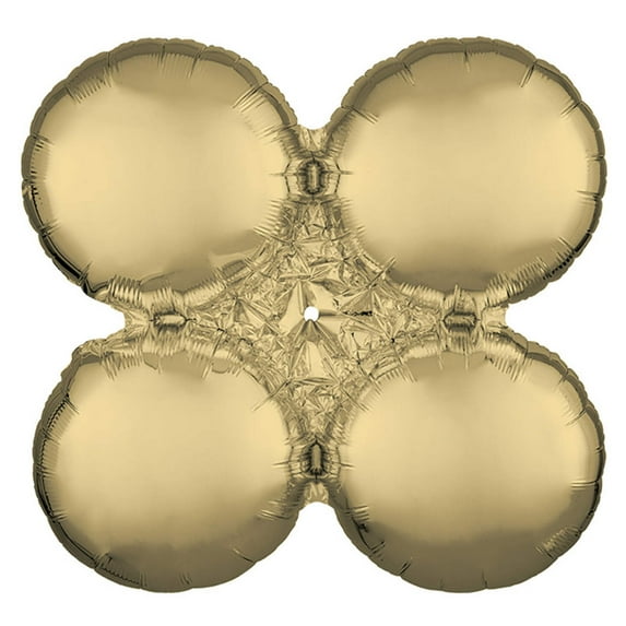 24 inch Magicarch Large - White Gold Foil Mylar Balloon - Party Supplies Decorations