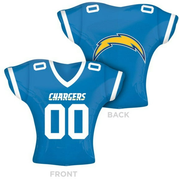 24 inch NFL Los Angeles Chargers Football Jersey Foil Mylar Balloon - Party Supplies Decorations
