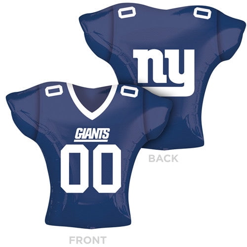 24 inch NFL New York Giants Football Jersey Foil Mylar Balloon - Party Supplies Decorations